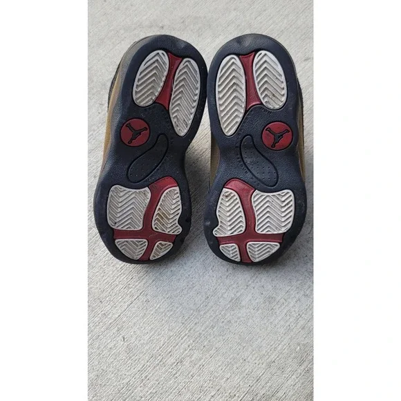 Nike Air Jordan 13 XIII Retro BT Olive Suede Toddler Shoes - Picture 5 of 7